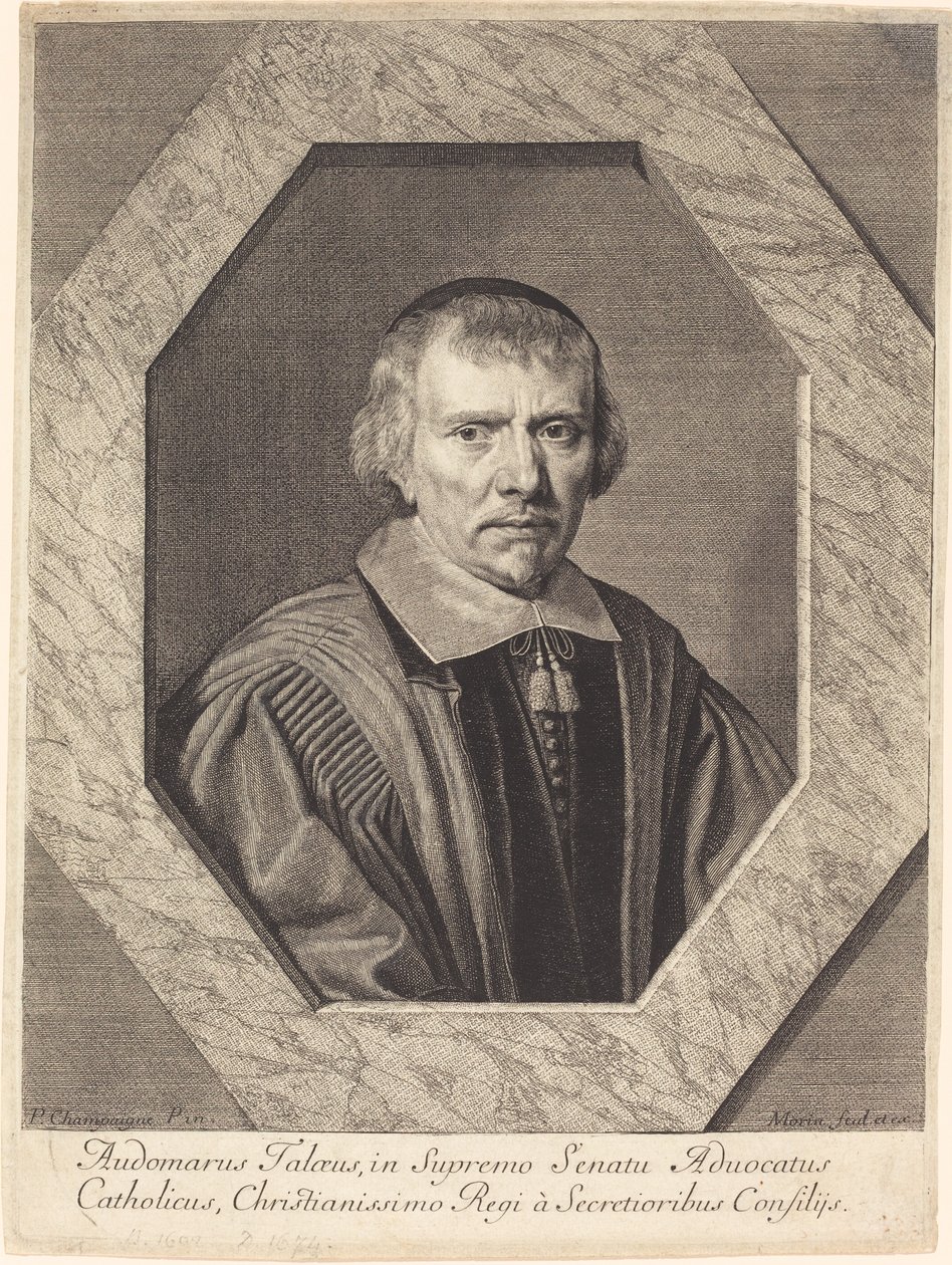 Omer Talon od Jean Morin after Philippe de Champaigne