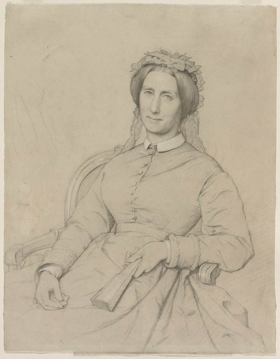 Madame Hippolyte Flandrin (Aimee Ancelot) od Jean Paul Flandrin
