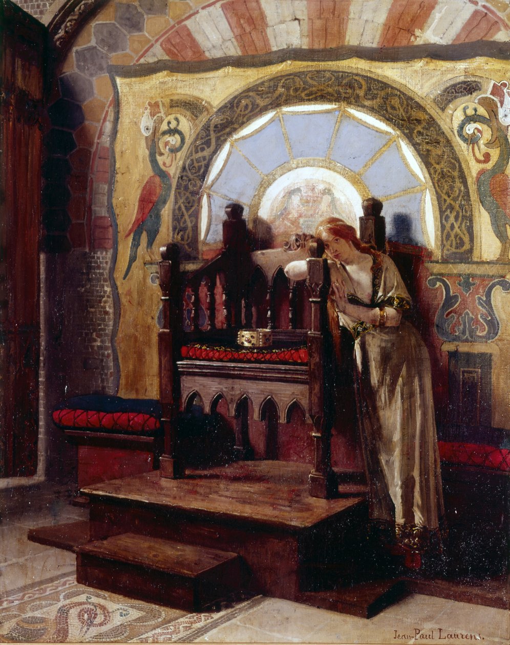 Trůn posledního karolínského od Jean Paul Laurens