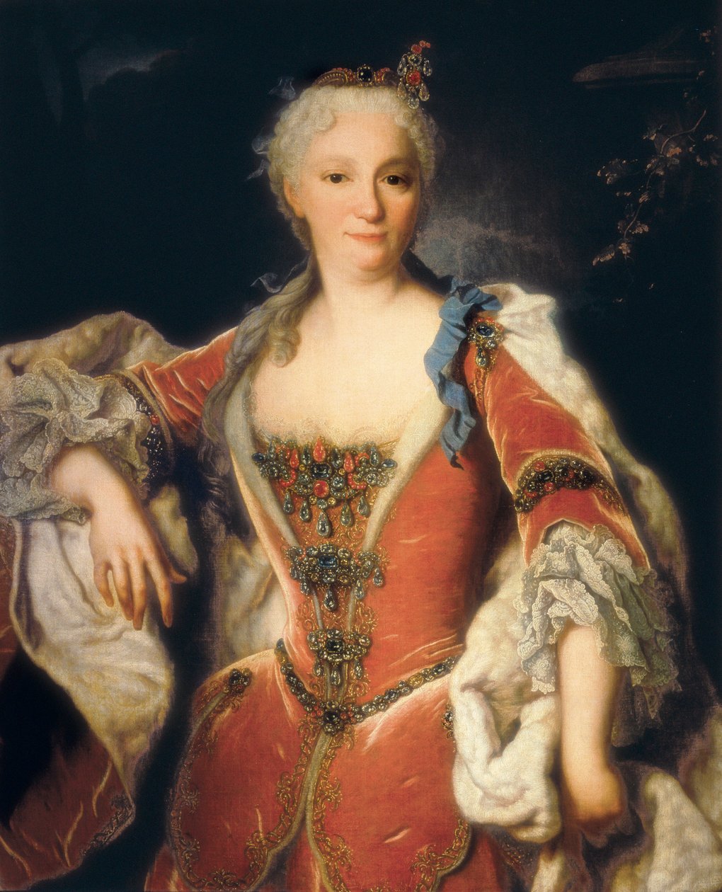 Portrét Elisabeth Farnese (Parma od Jean Ranc