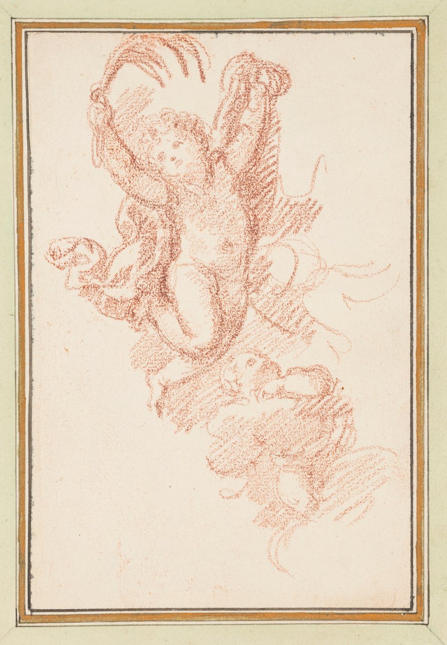 Dva putti od Jean Robert Ango