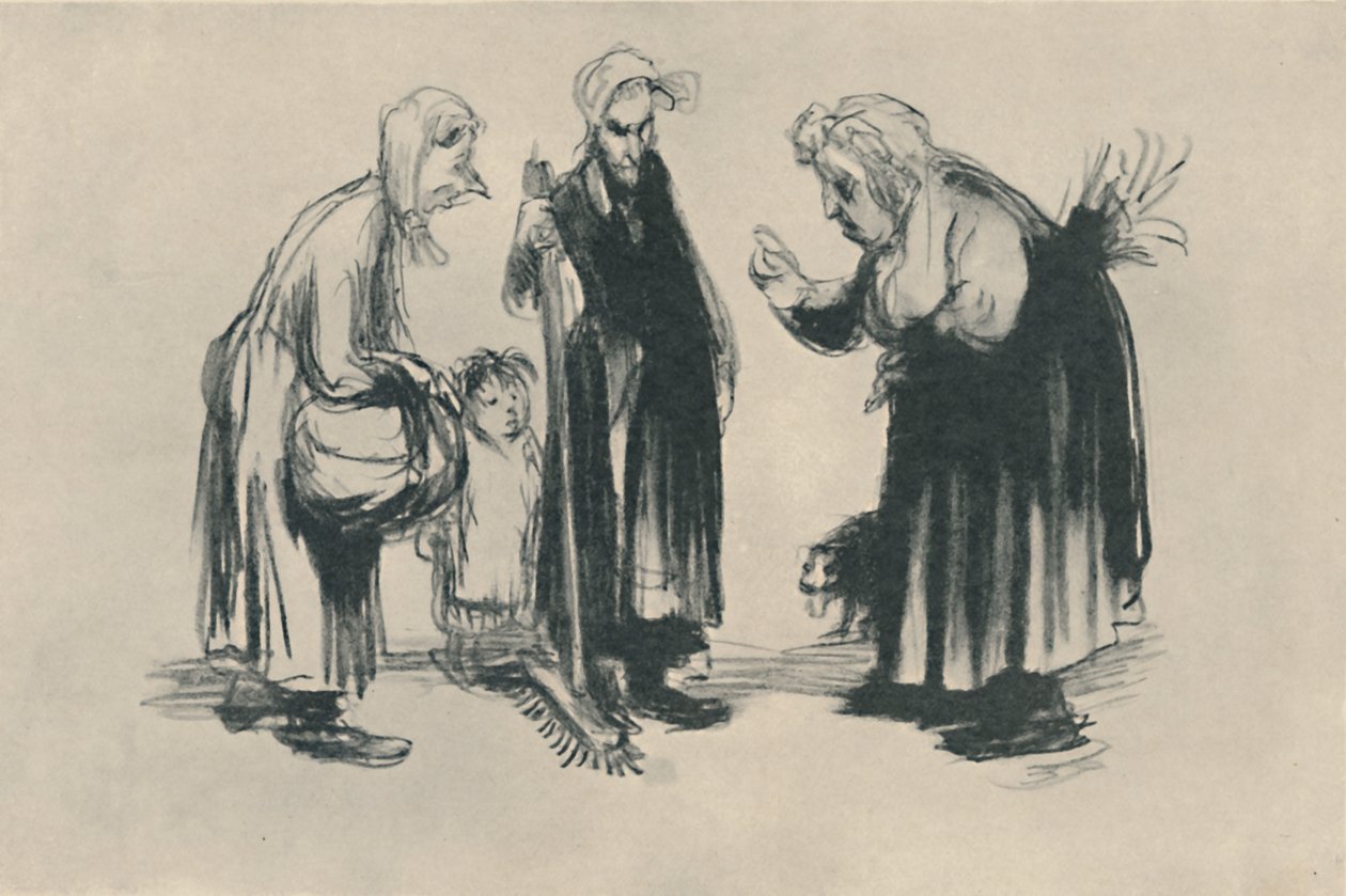 Román v La Portière, 1919 od Jean Veber