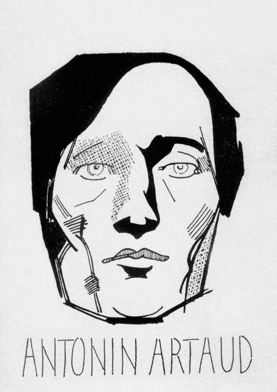 Antonin Artaud (litografie) od Jean de Bosschere
