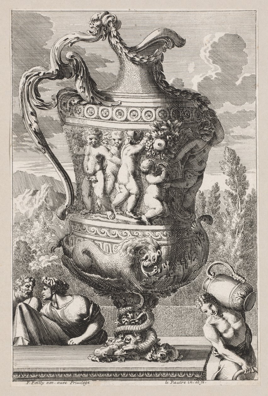 Dekorativní urna, 1600s. od Jean le Pautre
