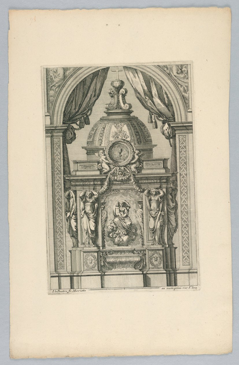 Design pro Tabernacle, od "Tabernacles" od Jean le Pautre