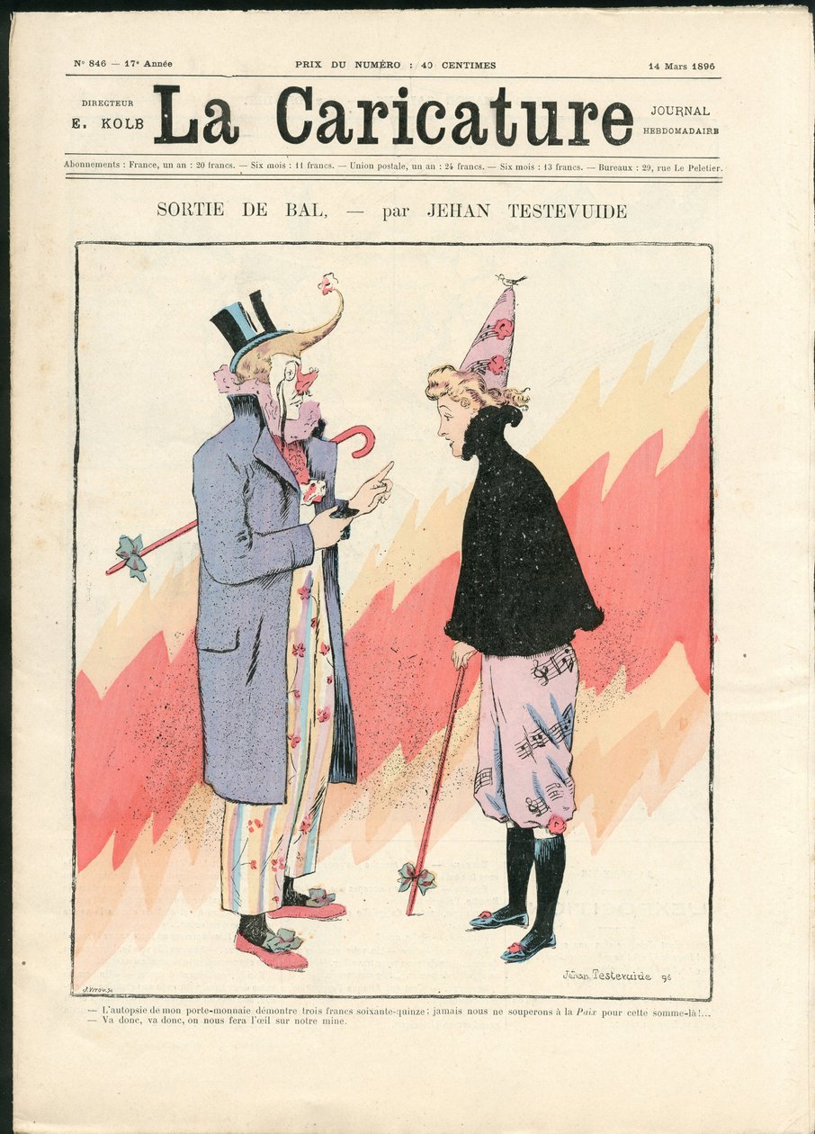 Karikatura (1880) od Jehan Testevuide