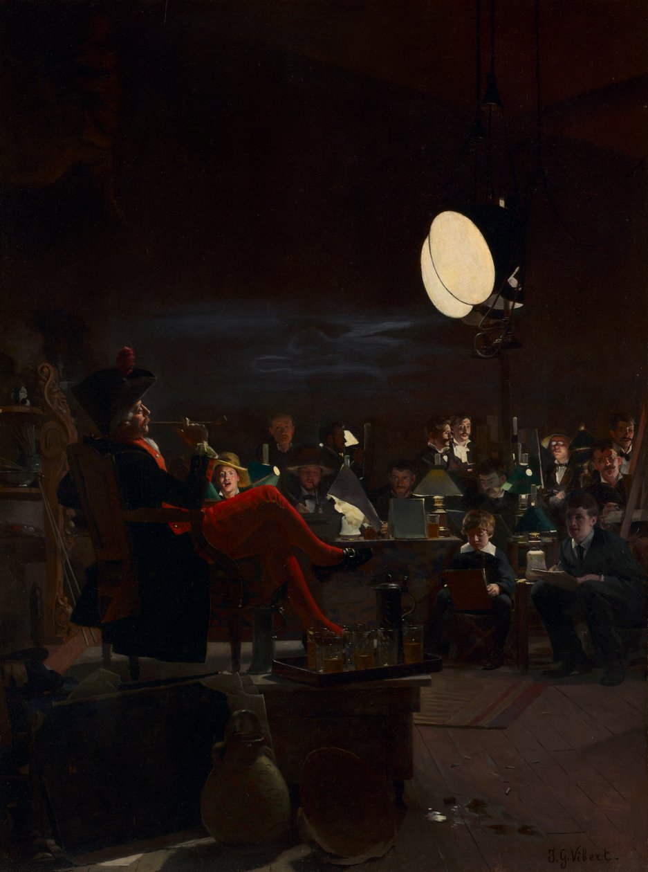 Noční třída, c. 1881. od Jehan Georges Vibert