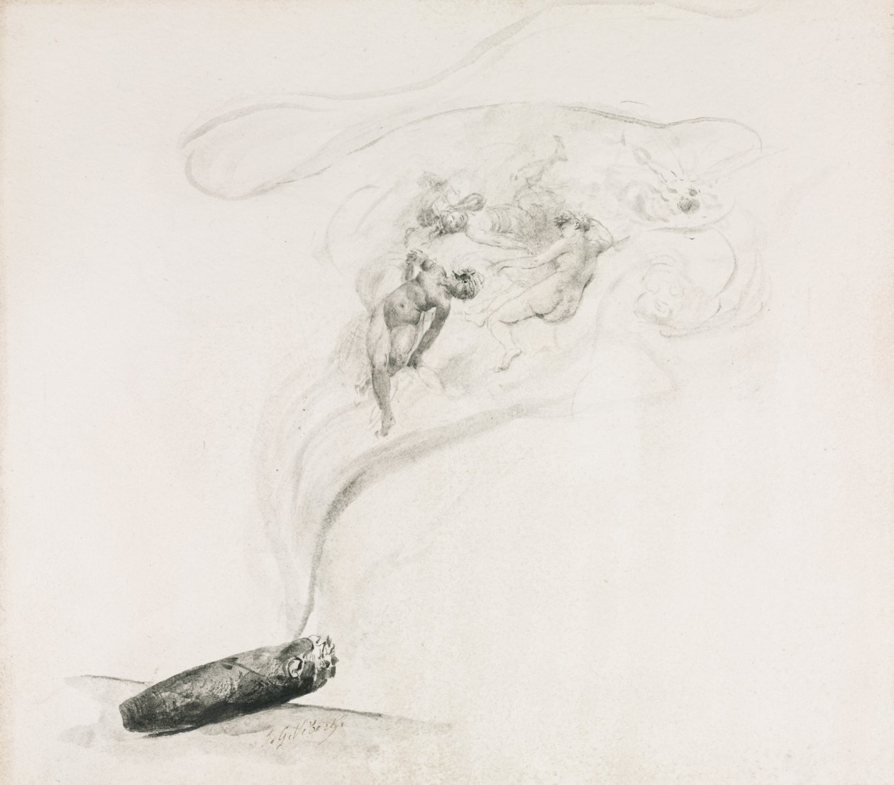 In Smoke, 1800. od Jehan Georges Vibert