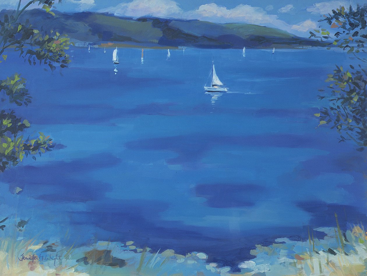 Salcombe - Modré ráno, 2000 od Jennifer Wright