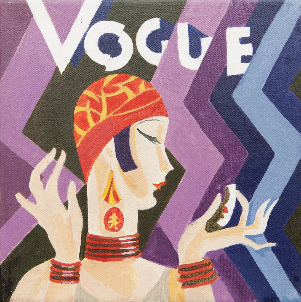 Obálka Vogue (akryl) od Jennifer Abbott
