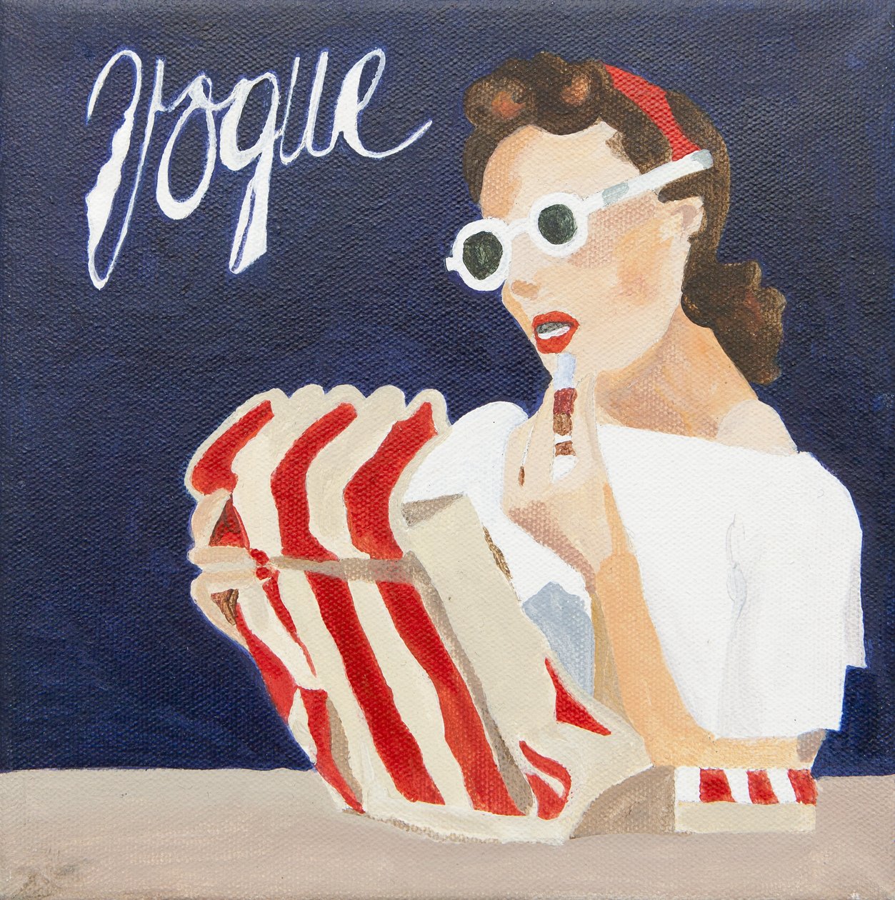 Obálka Vogue (akryl) od Jennifer Abbott