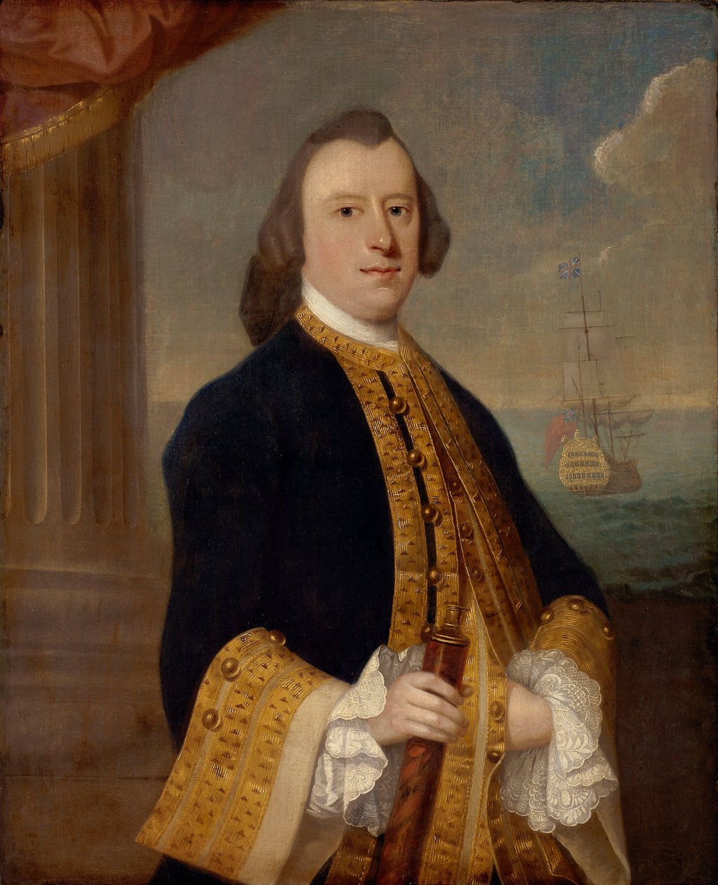 Kapitán John Reynolds (asi 1713-1788) od Jeremiah Theus