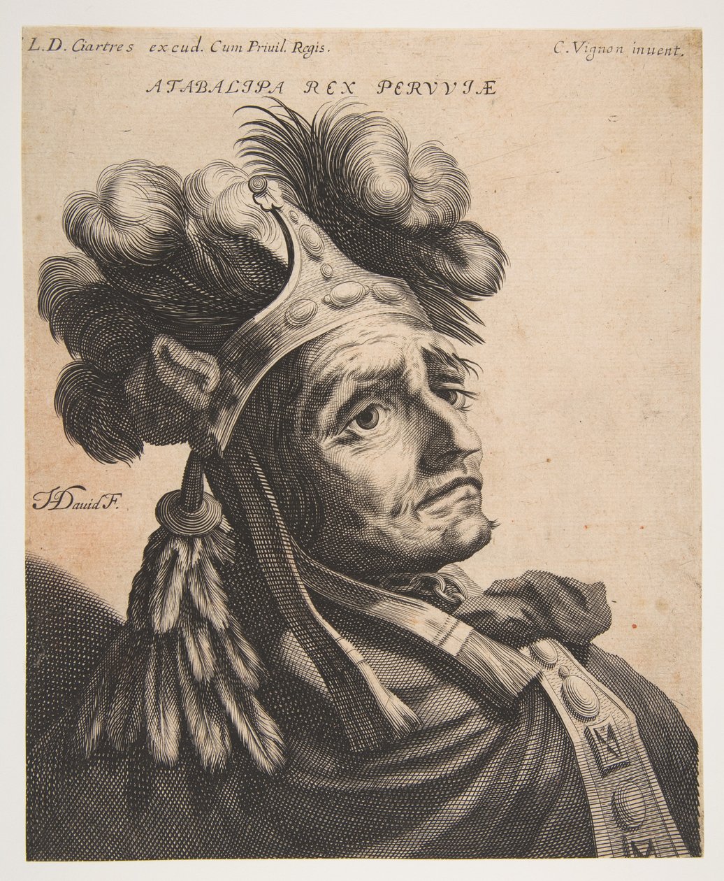 Atabalipa, král Peru, ca. 1634-37. od Jerôme David