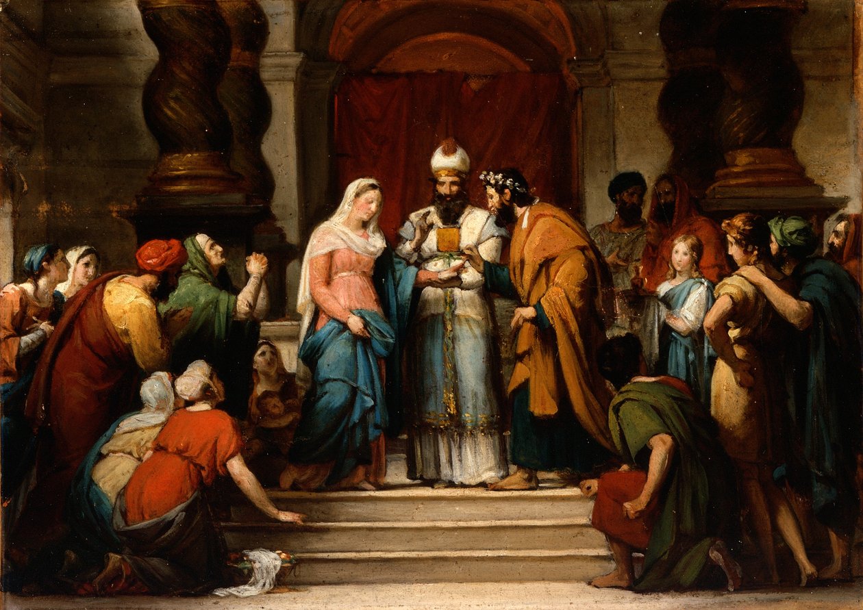 Svatba Panny, 1833 od Jérôme Martin Langlois