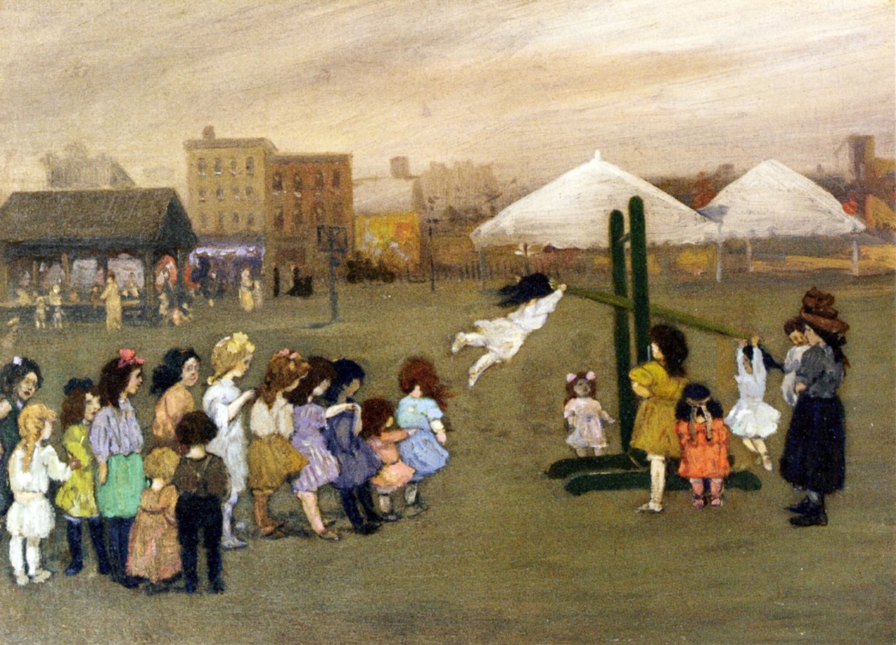 Dětské hřiště, cca 1907 od Jerome Myers