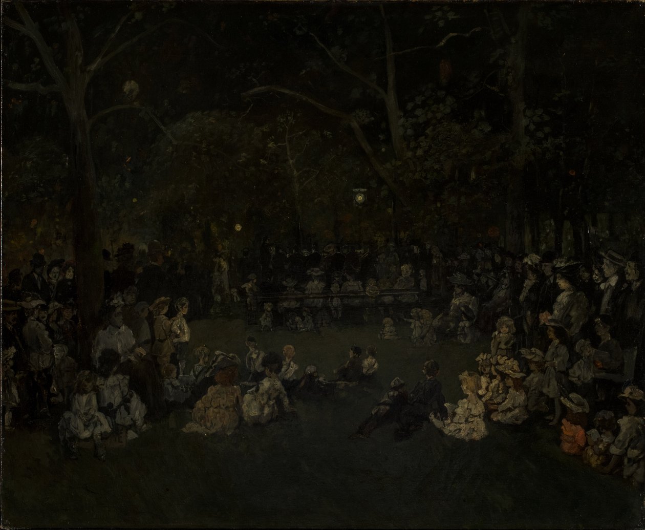 Koncert na Madison Square, kolem roku 1923 od Jerome Myers