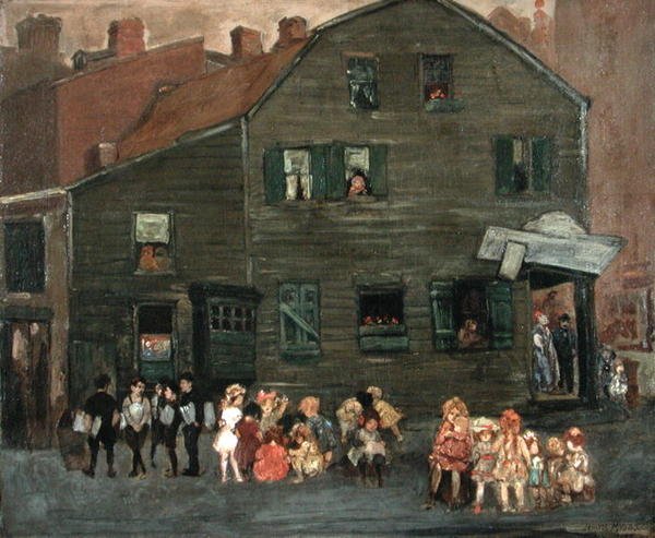 The Old House, cca 1910 (olej na plátně) od Jerome Myers