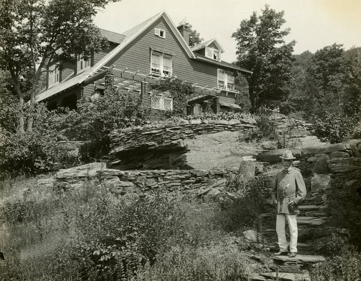 Carroll Beckwith, asi 1905-17 (želatinová stříbrná fotografie) od Jessie Tarbox Beals