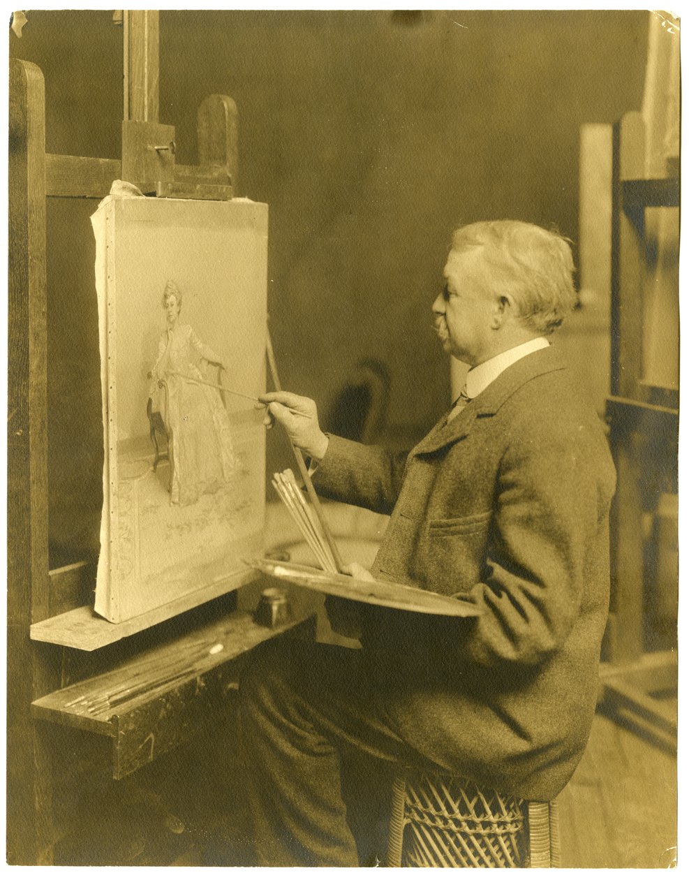 Frank Willett, kolem 1905-40 (želatinová stříbrná fotografie) od Jessie Tarbox Beals