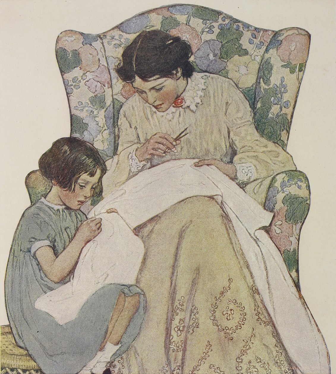 Šití od Jessie Willcox Smith