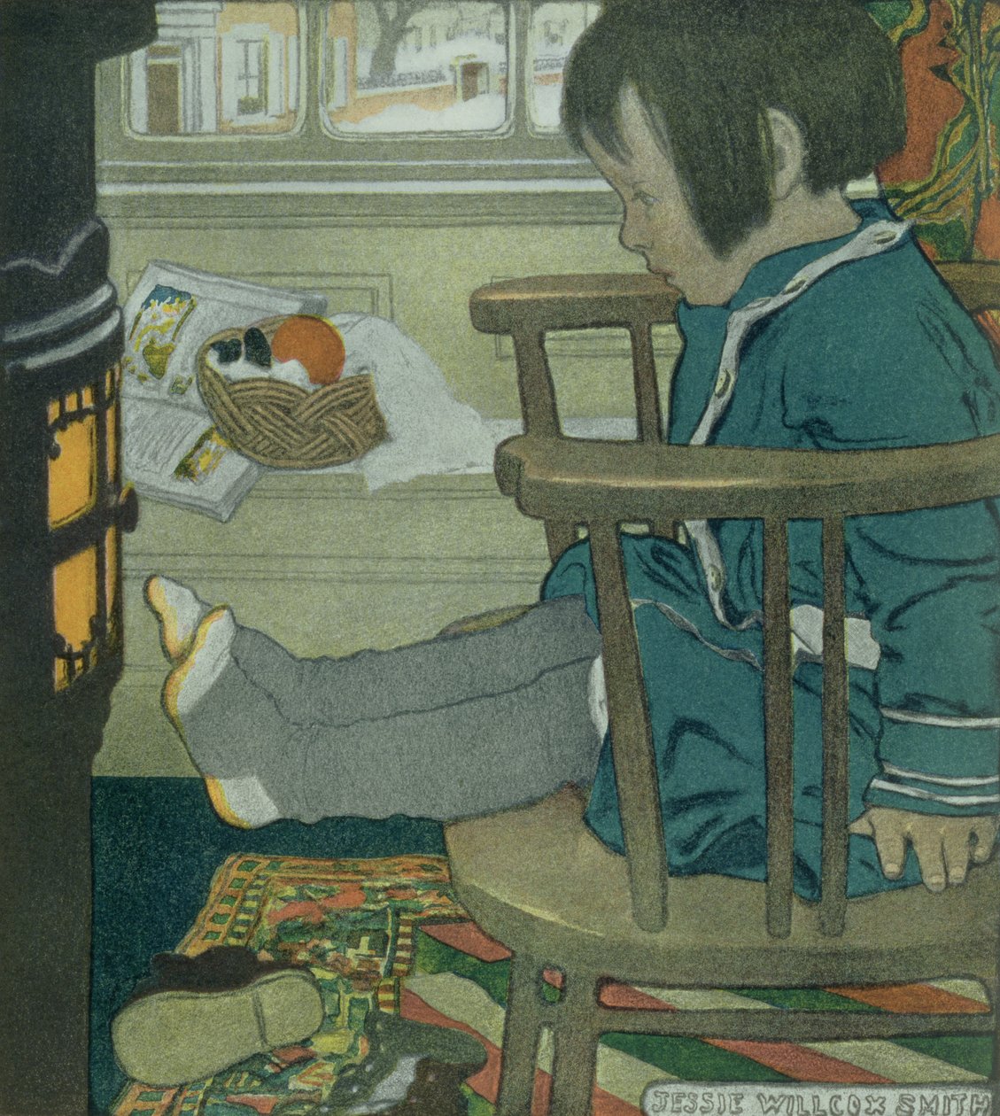 Mokré nohy od Jessie Willcox Smith