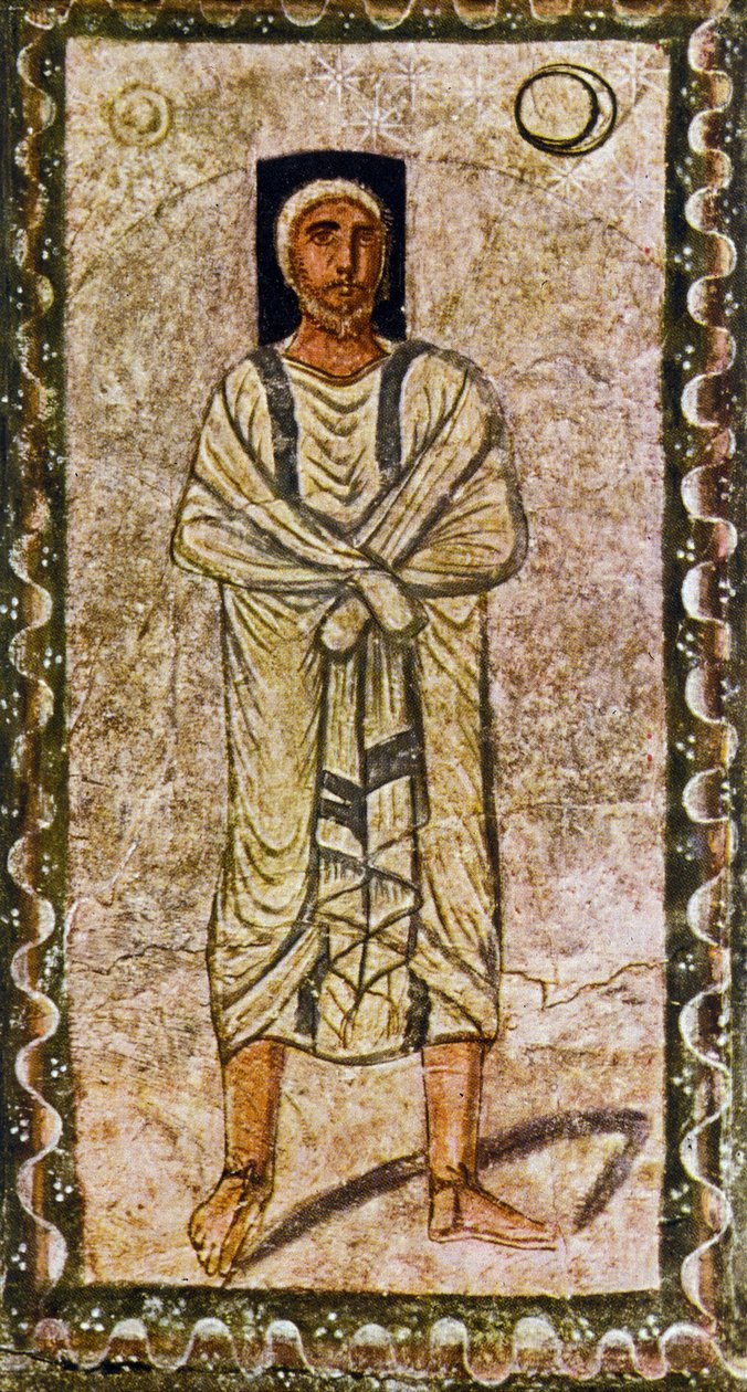 Abraham dostává zaslíbení (tempera na omítce) od Jewish School