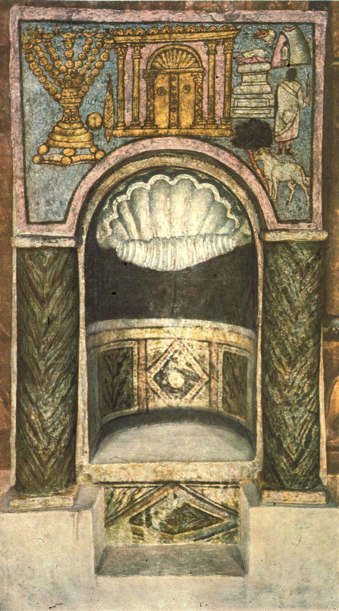 Svatyně Tóry (tempera na omítce) od Jewish School