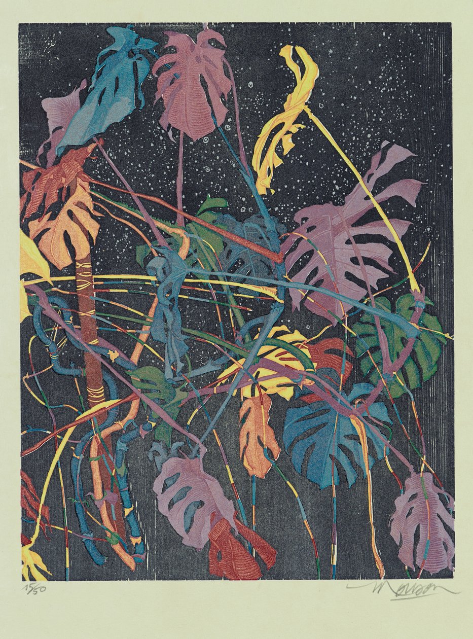 Diptyykki B, 2011 (puupiirros) od Jim Monson