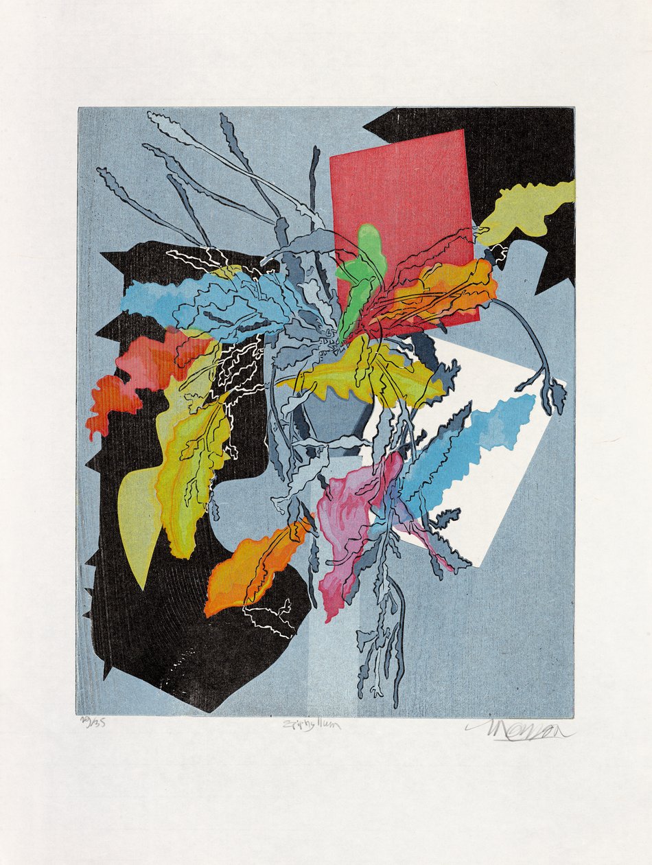 Epiphelyum, 2015 (dřevořez) od Jim Monson