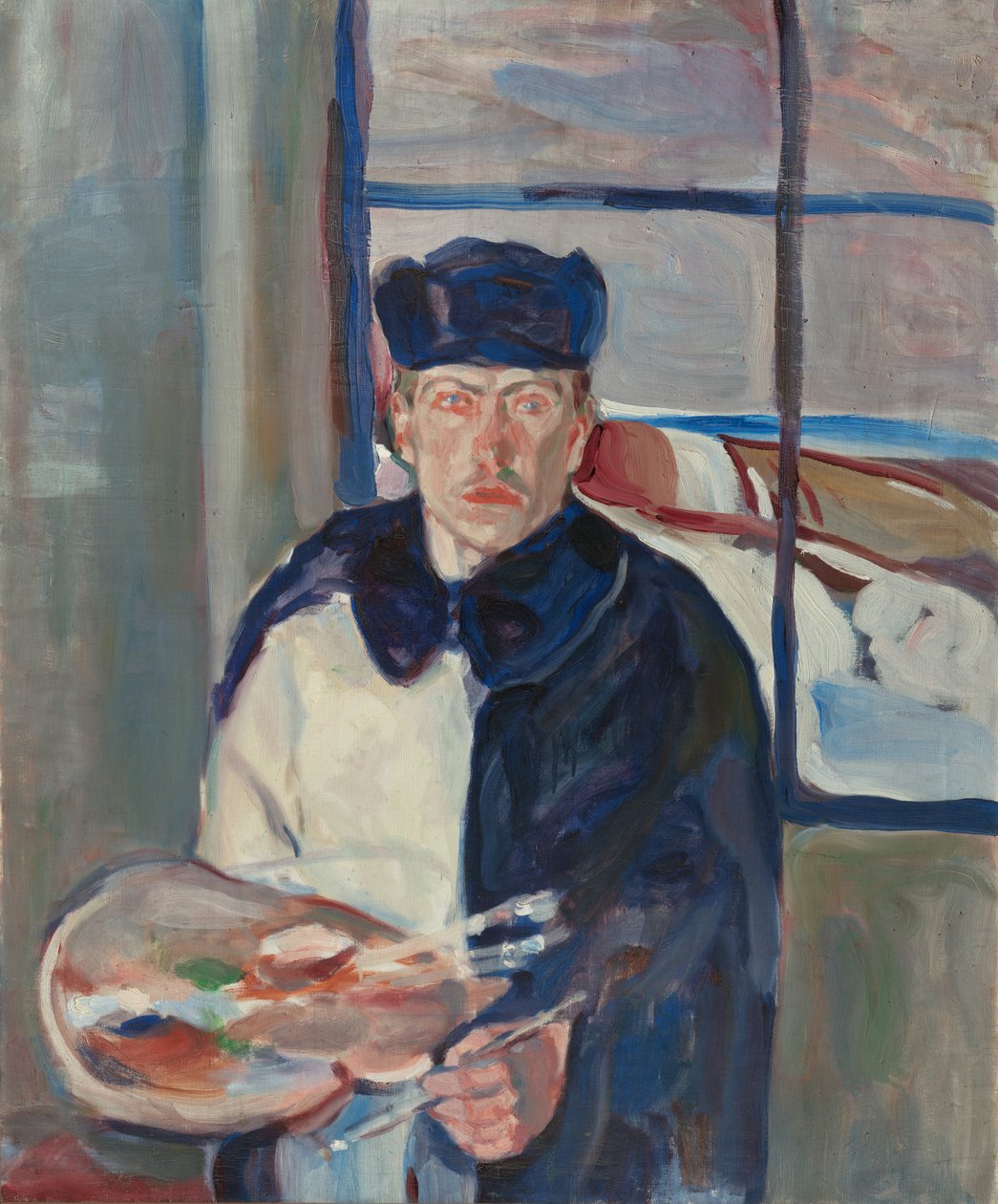 Zimní autoportrét, 1910-11 od Jindrich Prucha