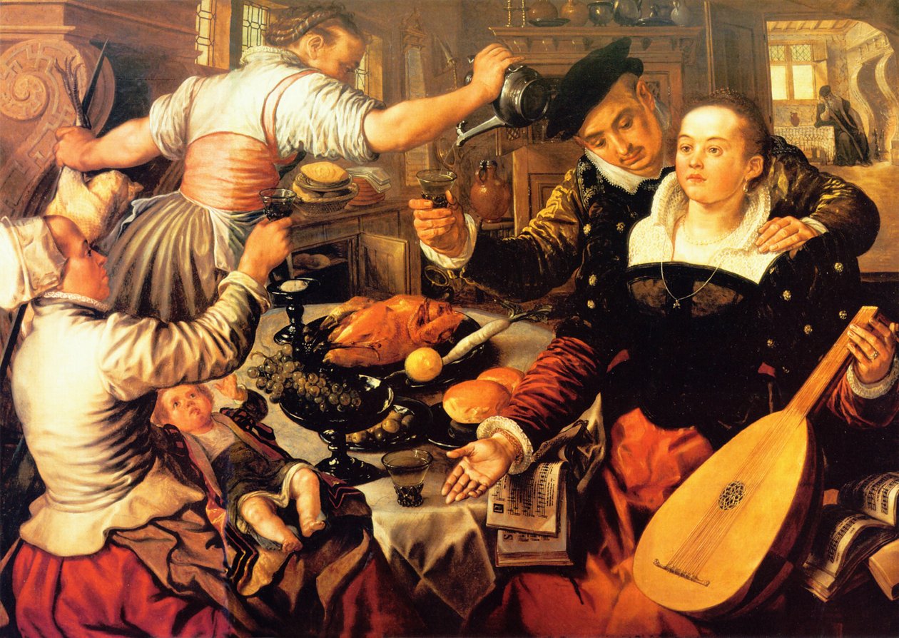 Interiér kuchyně od Joachim Beuckelaer