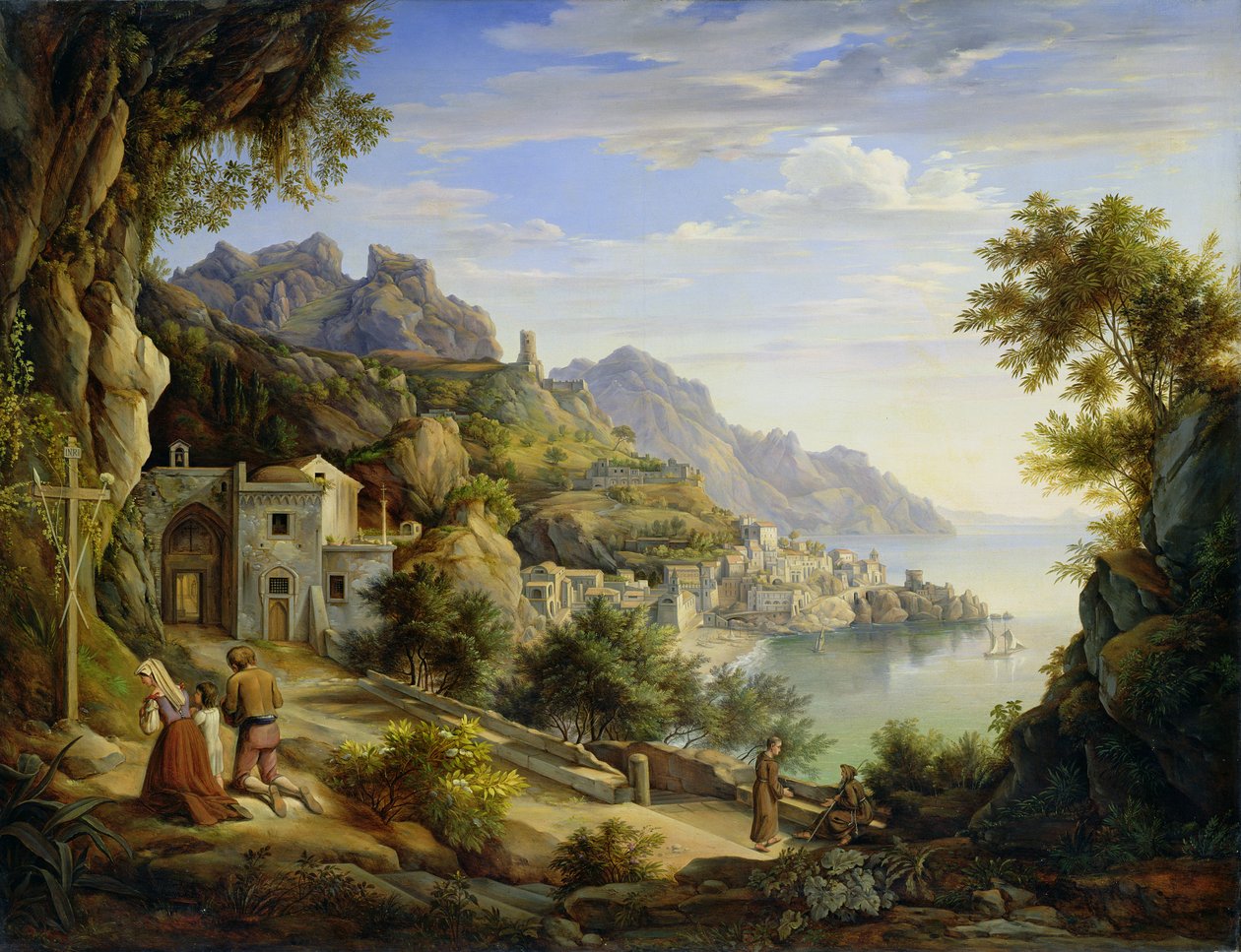 V zálivu Salerno, 1826 od Joachim Faber