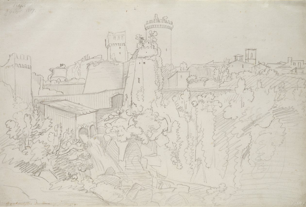 Kamenné hradby a věže Nepi, 1807 od Joachim Faber