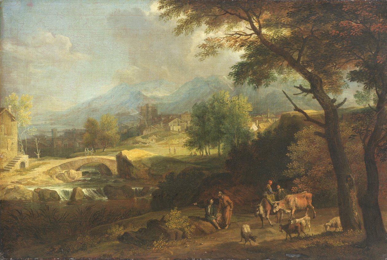 Pastýři v krajině od Joachim Franz Beich
