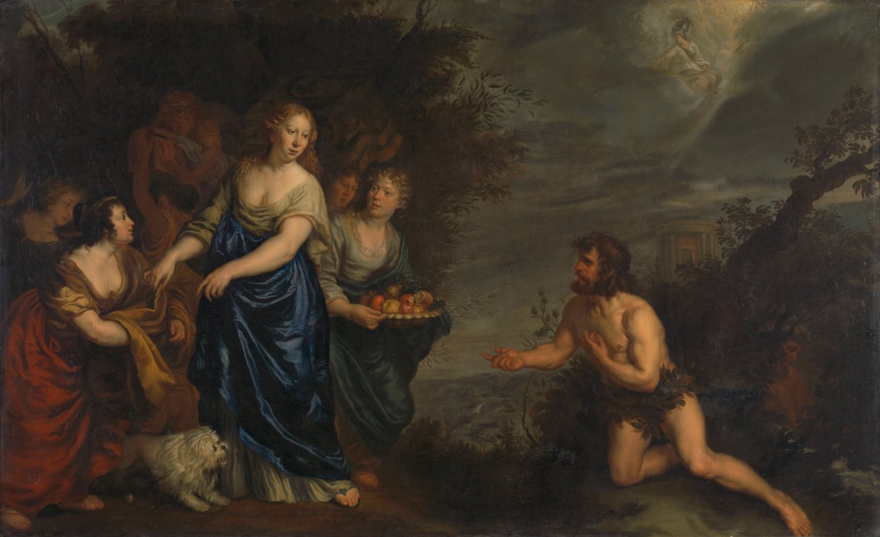 Odysseus a Nausicaa od Joachim von Sandrart