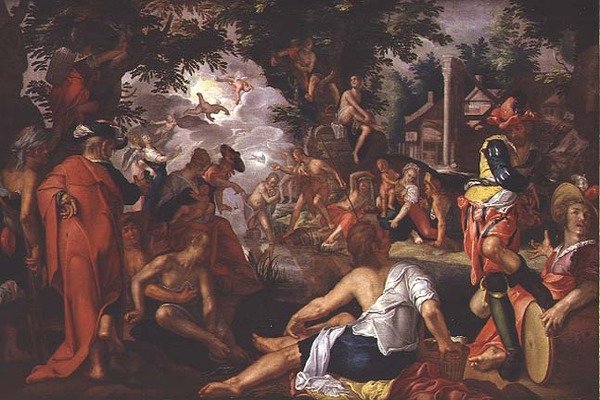Křest Kristův od Joachim Anthonisz Uytewael