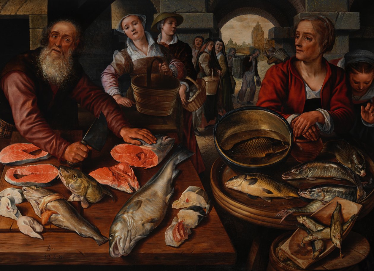 Rybí trh, 1568. od Joachim Beuckelaer