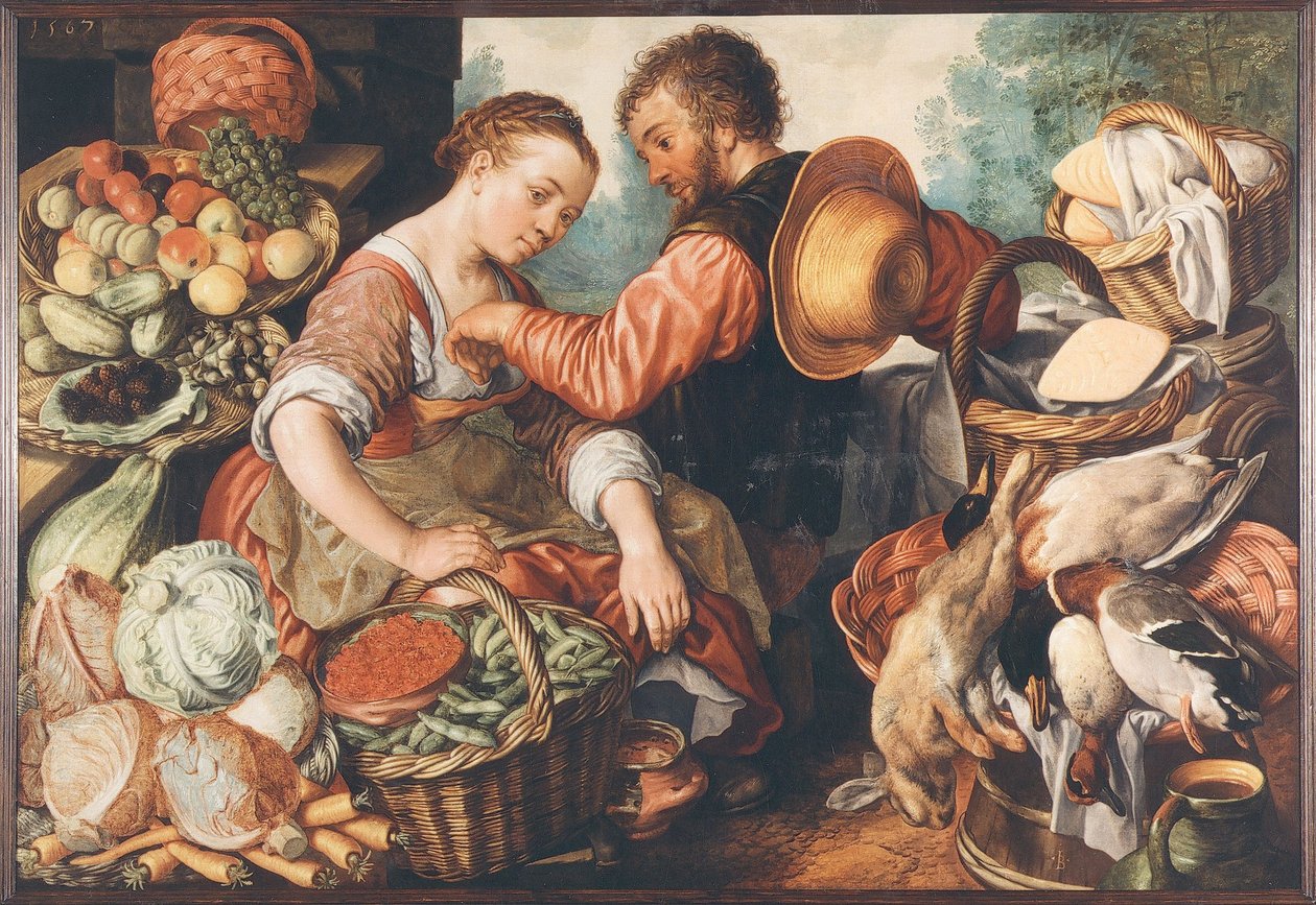 Trhová scéna, 1567. od Joachim Beuckelaer