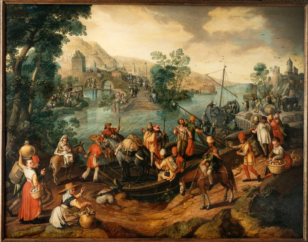 Útěk do Egypta, 1563. od Joachim Beuckelaer