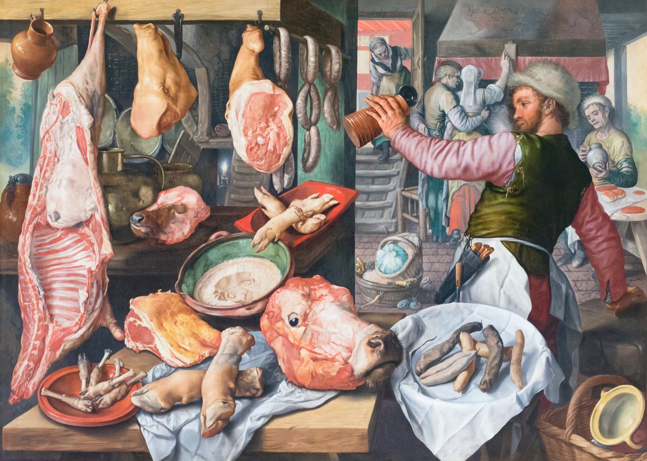 řeznictví od Joachim Beuckelaer