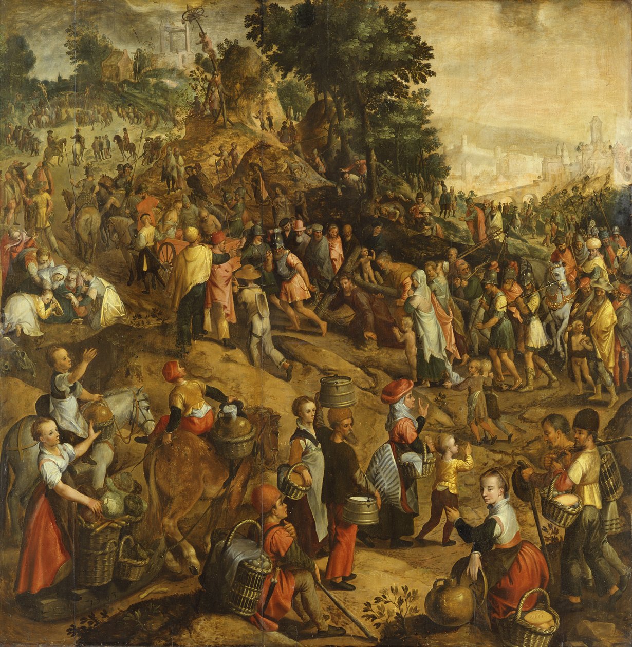 Kristus nesoucí kříž, 1563 od Joachim Bueckelaer