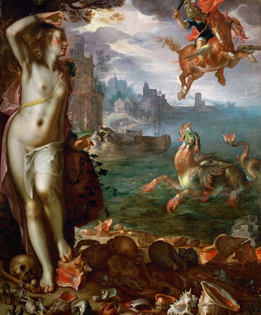 Perseus osvobozující Andromedu od Joachim Wtewael or Utewael