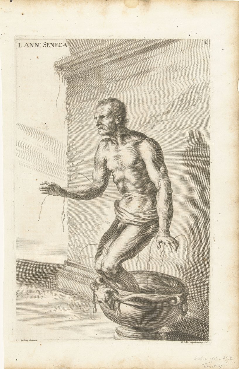 Seneca, vyryl Richard Collin od Joachim von (after) Sandrart