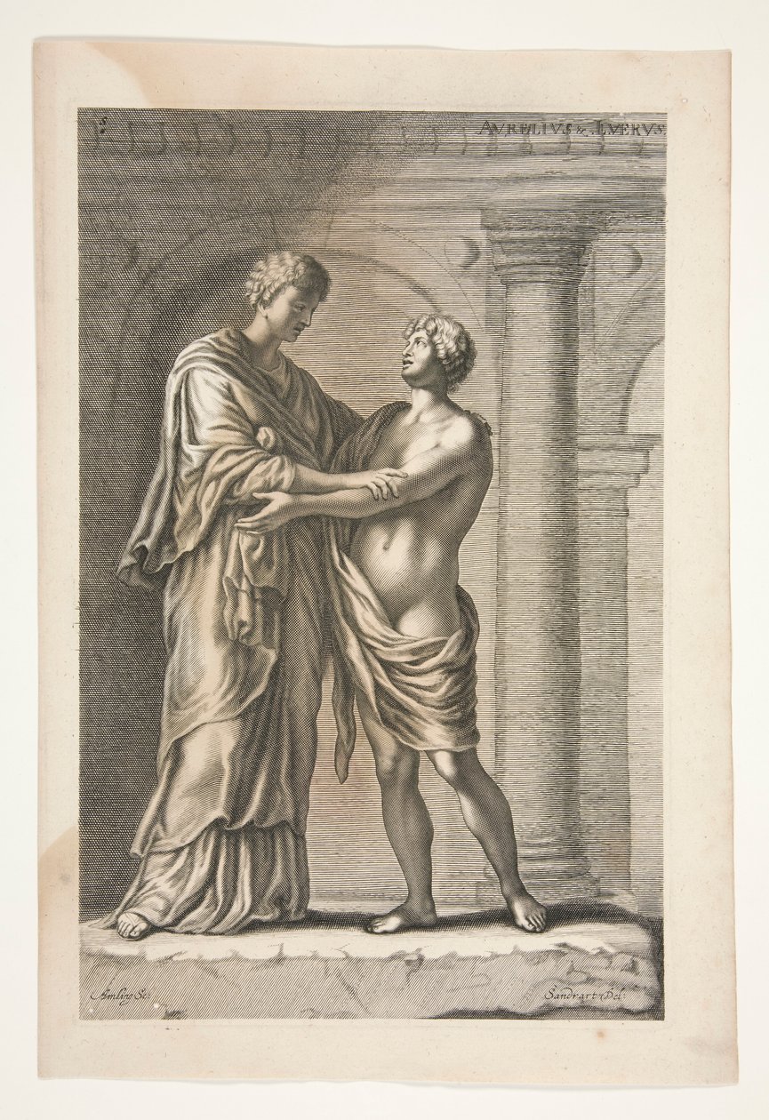 Papirius, from Sculpturae Veteris Admirata   1338769   cs       czech Successfully Translated  Original: The Flight into Egypt, from Landscapes with Biblical and Mythological Scenes Translat: The Flight into Egypt, from Landscapes with Biblical and Mytholo od Joachim von Sandrart