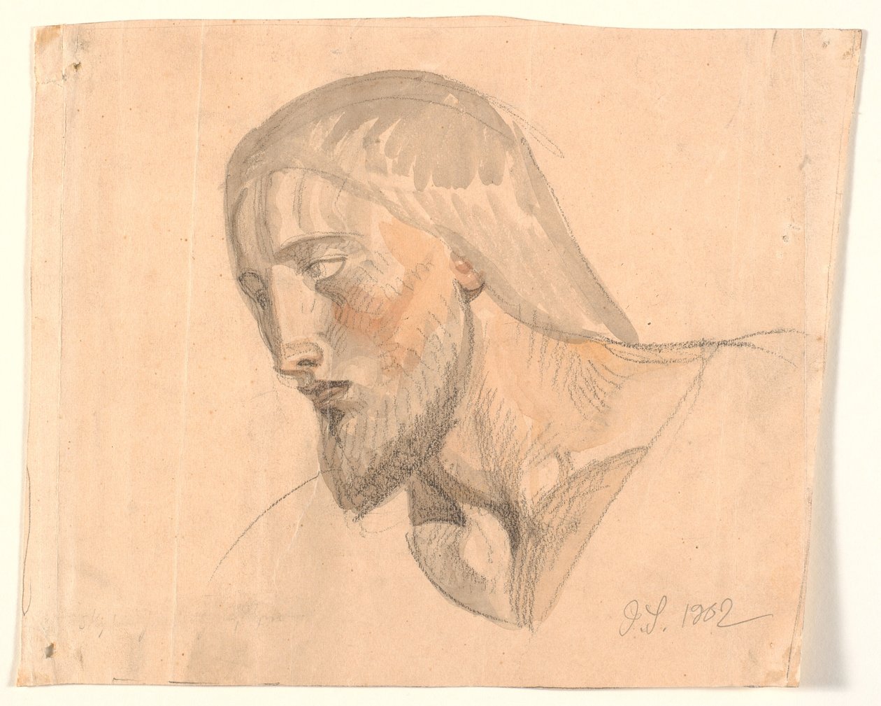 Studie hlavy od Joakim Frederik Skovgaard