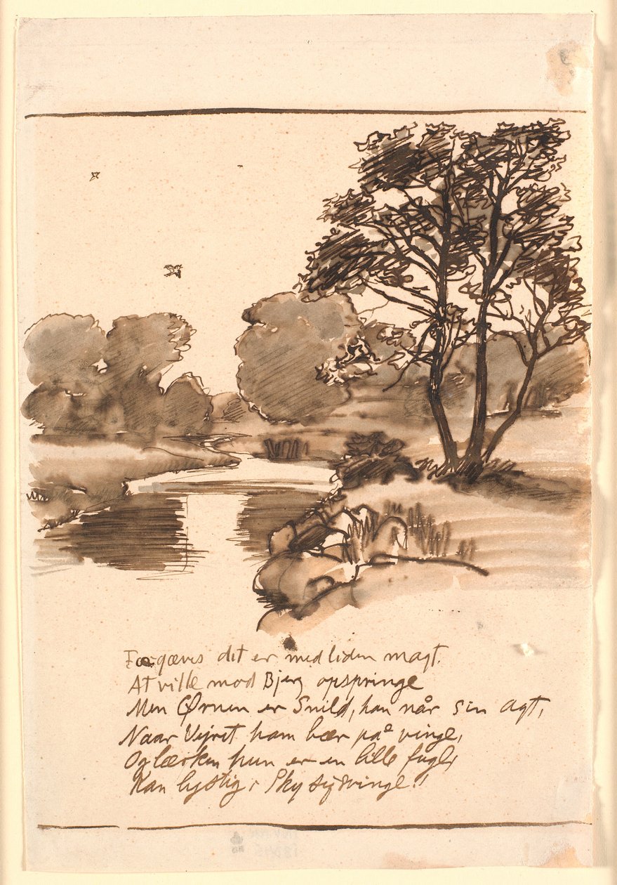 Předloha "Aaen" od Joakim Frederik Skovgaard
