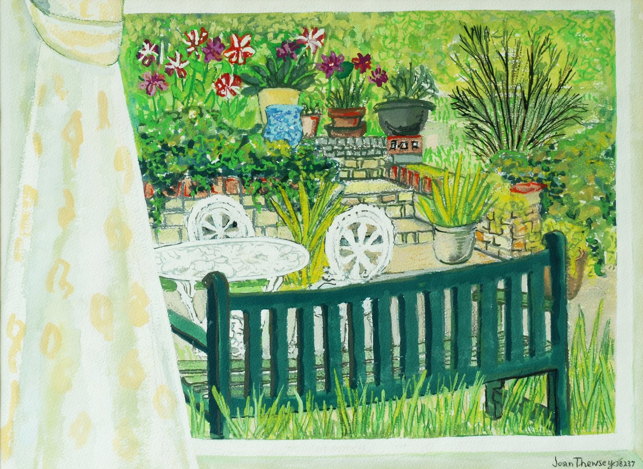 Cynthias Garden, 2011, kvaš od Joan Thewsey