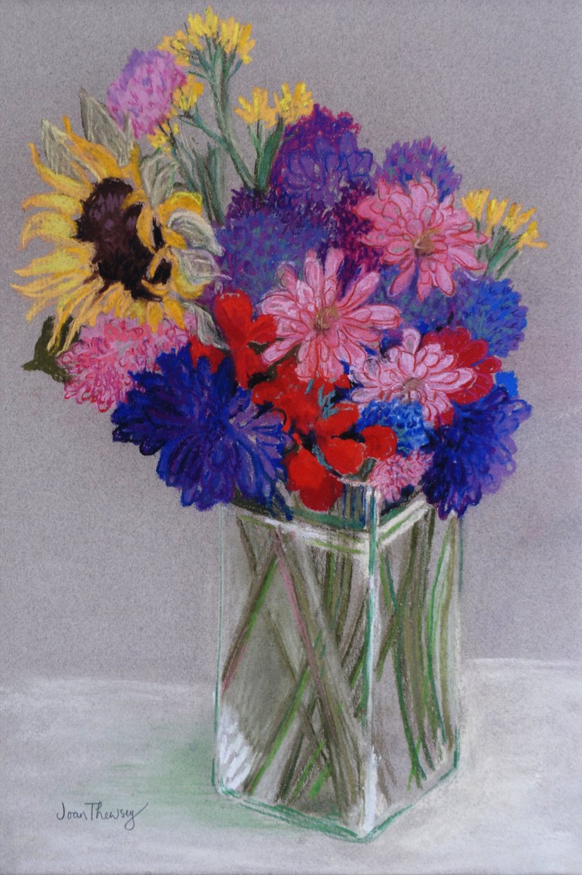 Janovy květiny, 2010, (pastel) od Joan Thewsey