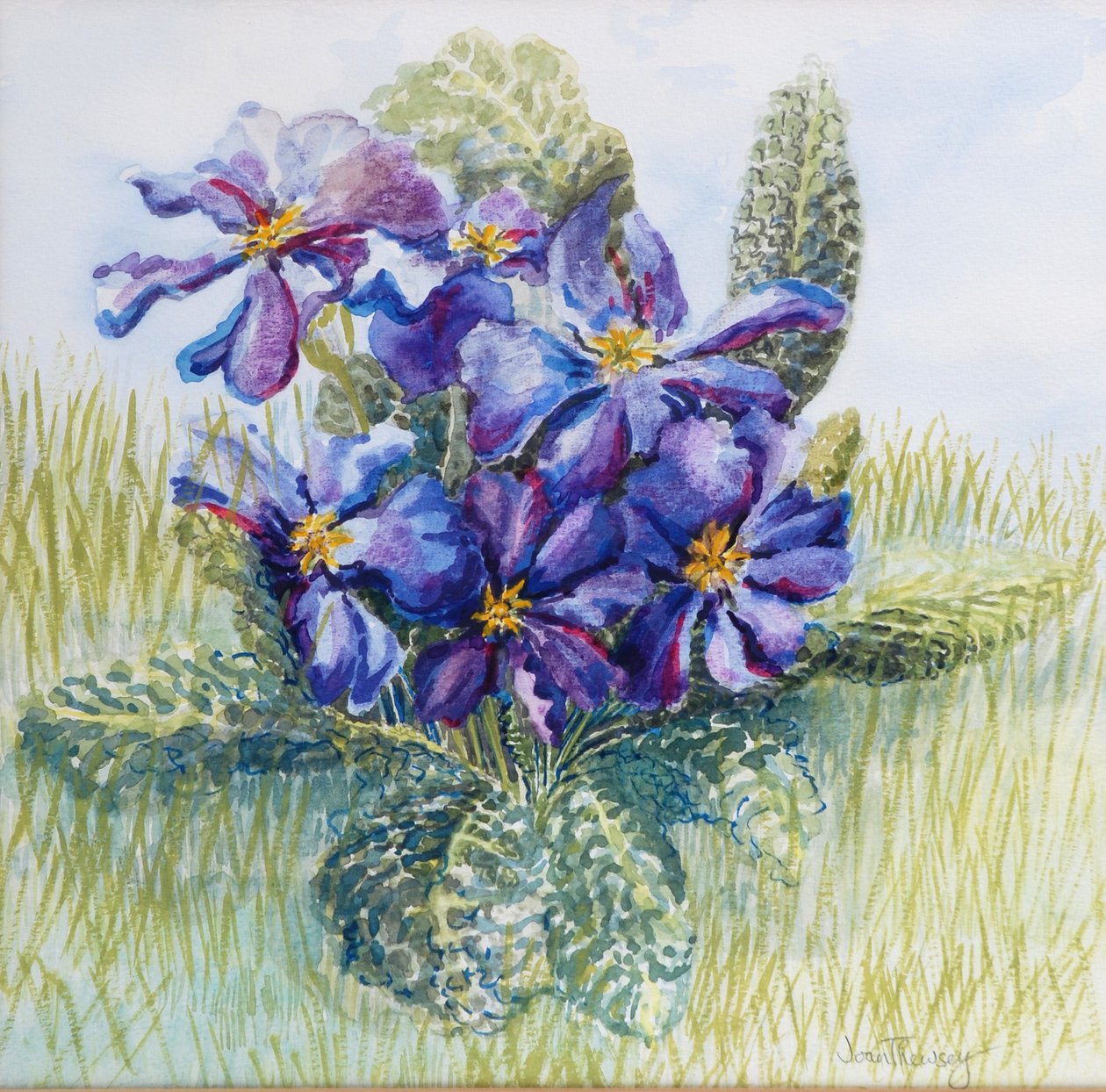 Mauve Primrose 2000 od Joan Thewsey