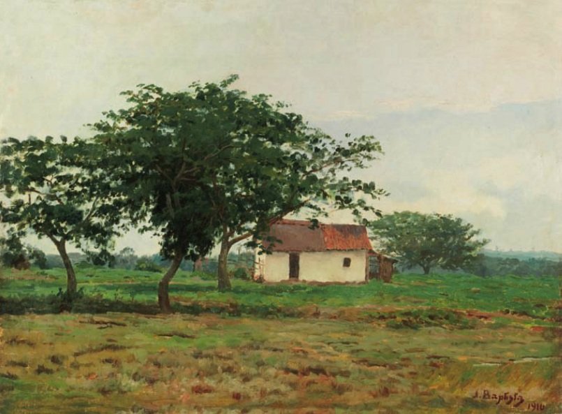 krajina s domem od Joao Batista da Costa